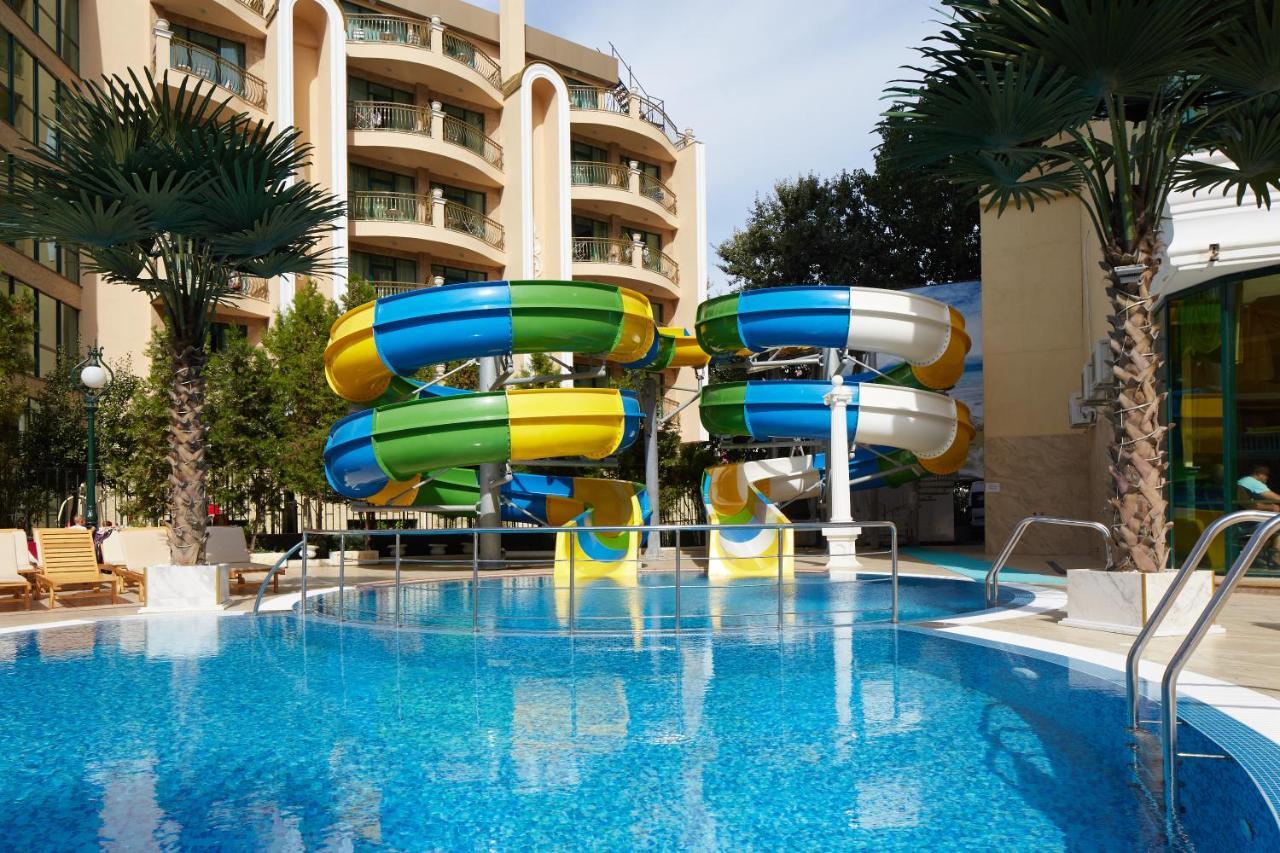 Planeta Hotel & Aquapark Free Beach Access Sunny Beach Exterior photo Water park at the hotel